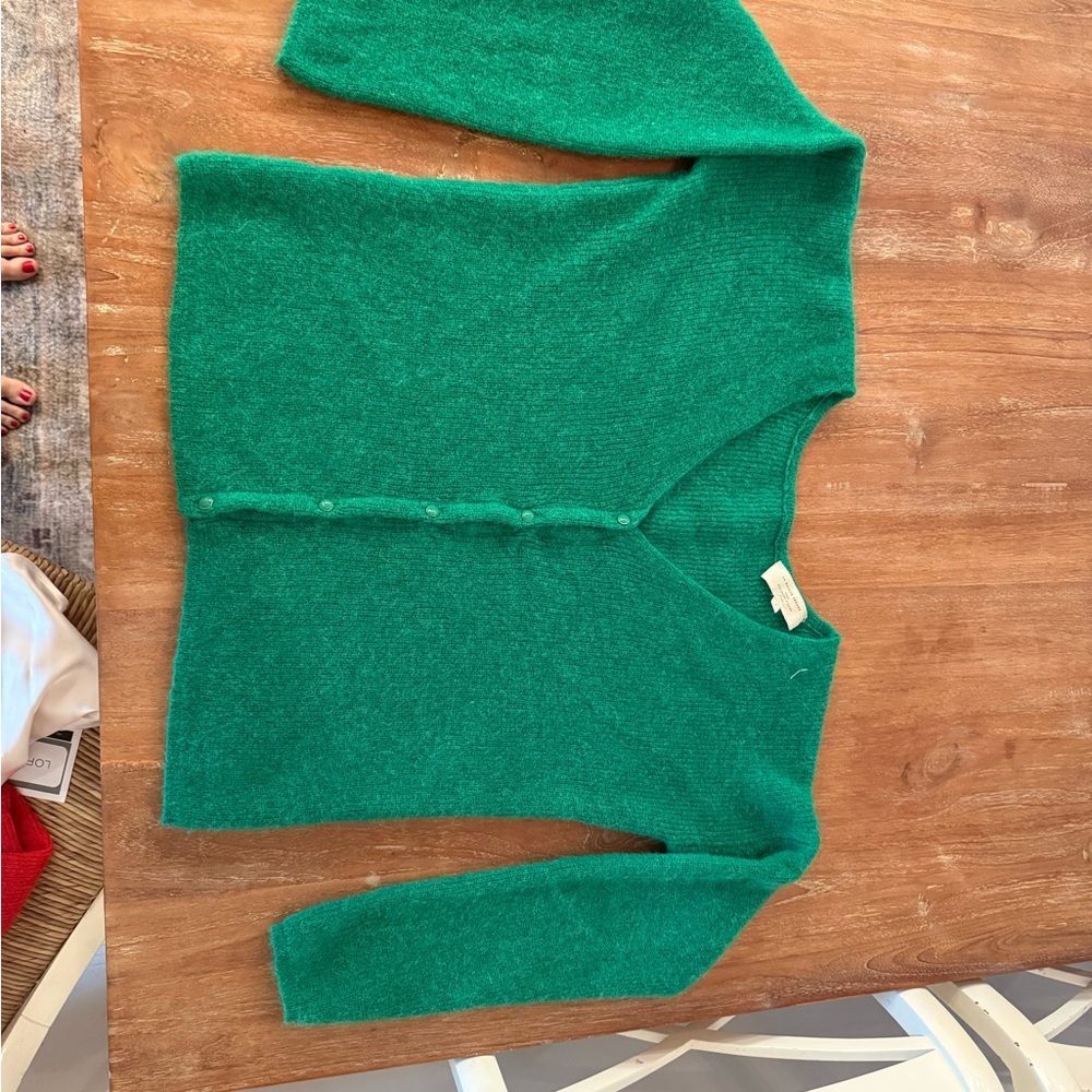 Sezane Emerald Barry Cardigan